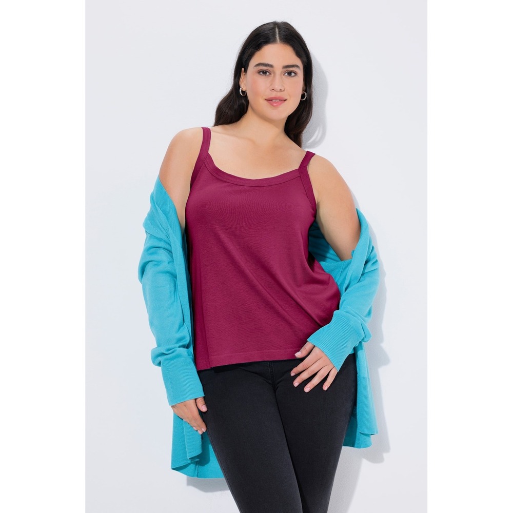 Ulla Popken Magnolia Red Essential‎ Spaghe Strap Cami Plus Size 20/22 728664820